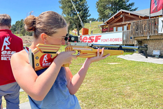 initiation au biathlon à Font-Romeu