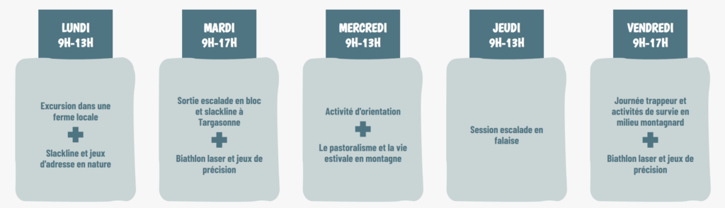 Club enfant à Font-Romeu - Programme des petits aventuriers